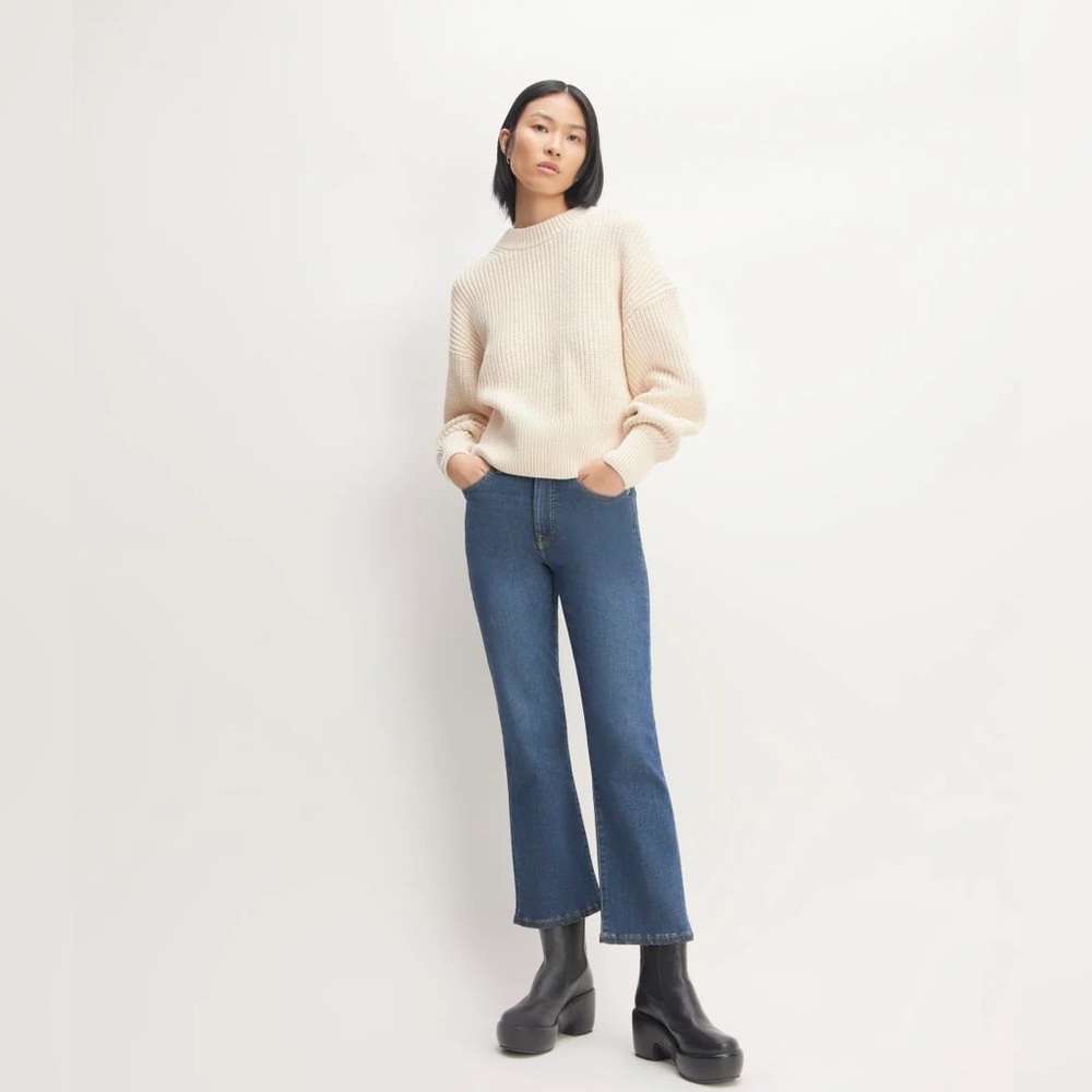 Everlane The Kick Bootcut Jean - Dark Indigo Blue 29